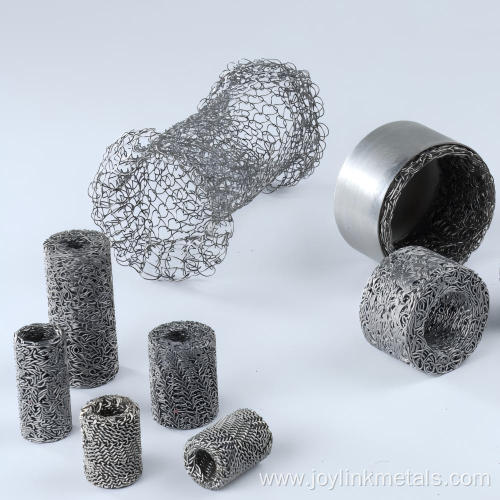 Compressed knitted wire mesh